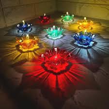 3D Reflective Shadow Diyas for Diwali Decoration | Pack of 12 |Dipawali Diya | Transparent Oil and Water Diya Deepawali Decoration Diya (MULTICOLOUR)